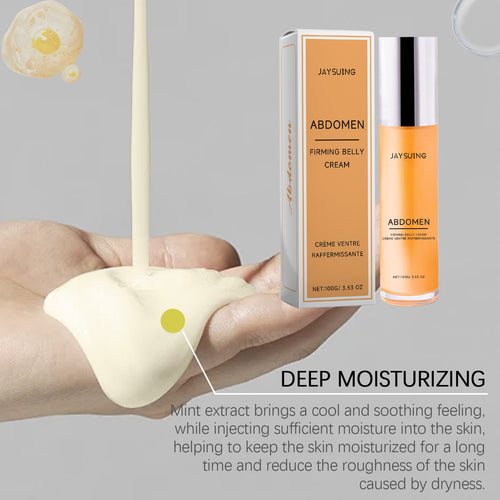 Tighten & Smooth Belly Firming Cream — tube and texture detail